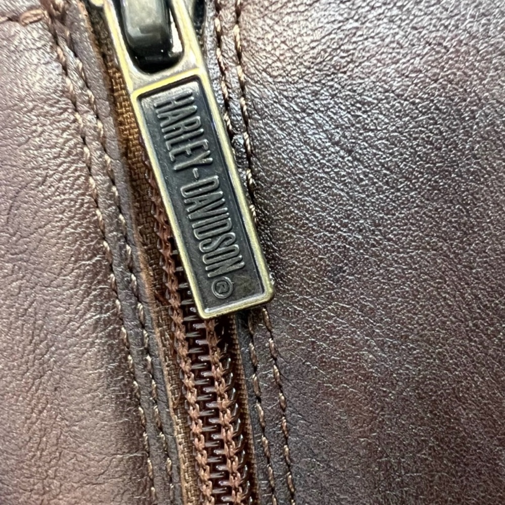 Harley-Davidson Brown Combat Moto Boots with Buckle Straps - Picture 10 of 12